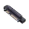 chenyang SATA 22Pin Male to Female 90 Degree UP Angled Gender Changer Connector Adapter for 2.5/3.5" Hard Disk Drive