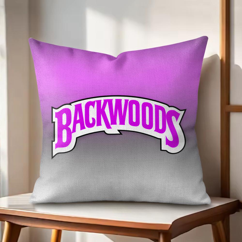 Classic BBackwood Cushion Cover Natural Linen Organic Fabric DoubleSided Printing Couch Pillow Covers Home Decor