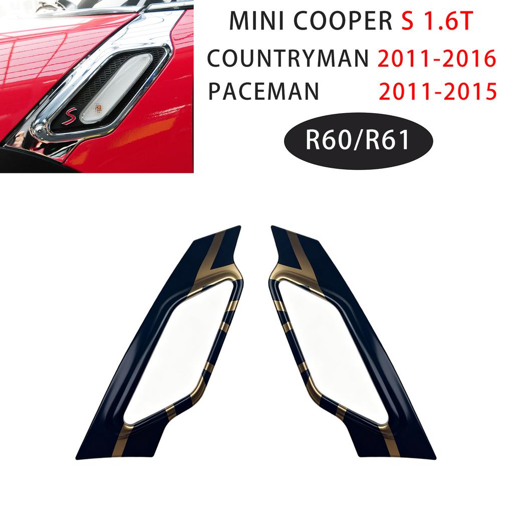 Car Fender Turn Signal Light Covers Stickers For MINI Cooper Countrman R60/Paceman R61 2011-2016 Exterior Auto Accessories