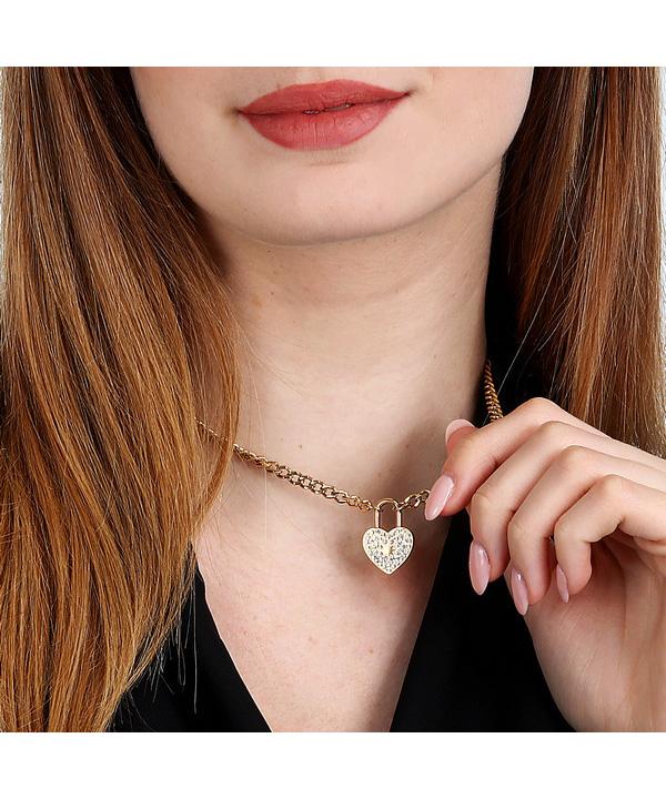 Morellato Ожерелье из нержавеющей стали Abbraccio золотого тона SABG25 для женщин