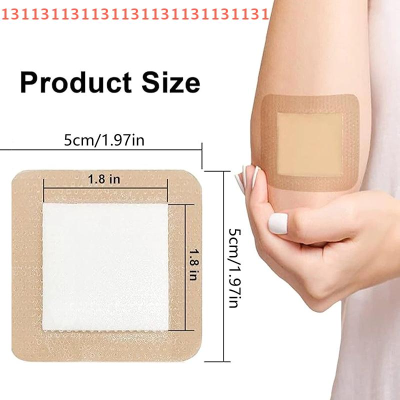 1 шт. Силиконовая пенная повязка, Водонепроницаемая и высокоабсорбирующая раневая повязка, Силиконовая пенная подушечка для ухода за ранами