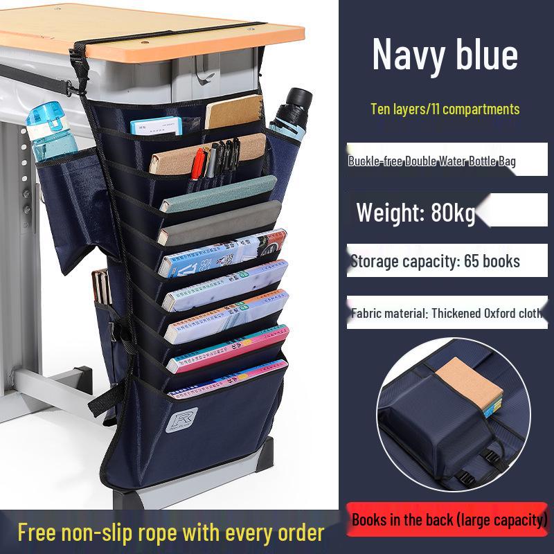Large Capacity Hanging Desk Book Bag for Students