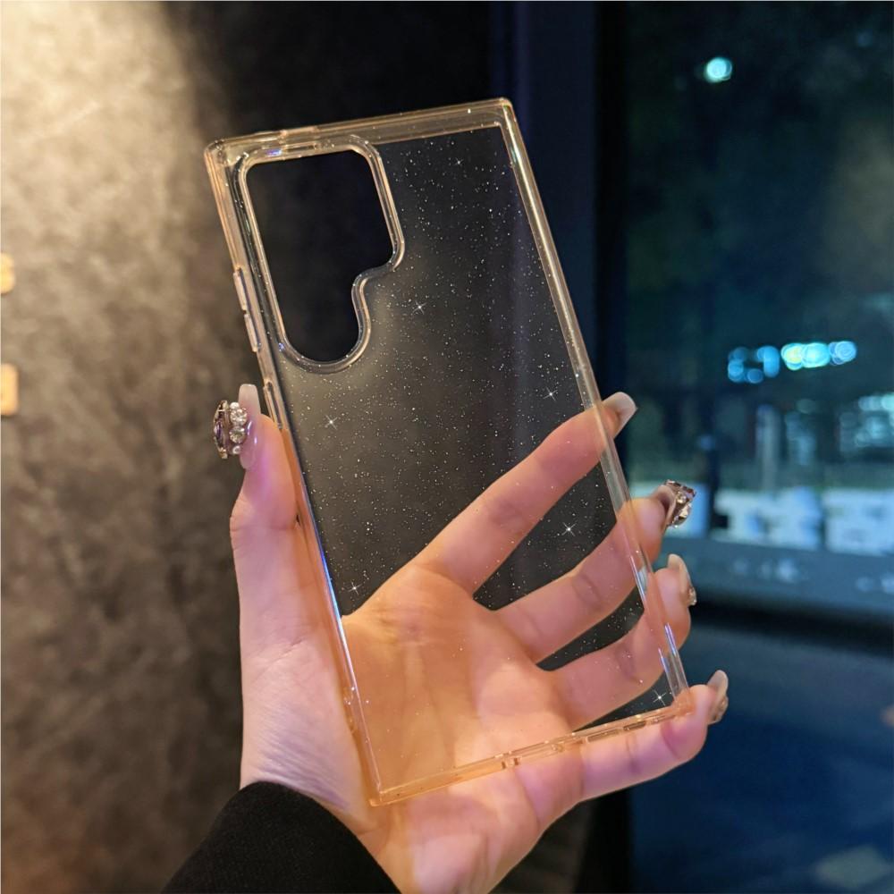 Блестящий Прозрачный Ультратонкий Чехол Для Samsung Galaxy S25 S24 S23 FE S22 Plus A55 A35 5G A25 A15 A05S A54 A14 A34 A53 A23 Обложка