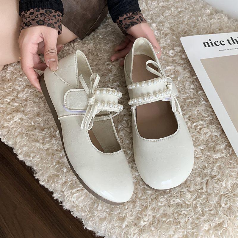 Красивые с юбкой, не устают, туфли Мэри Джейн на плоской мягкой подошве, женские летне-осенние новые балетки серебристые одинарные туфли