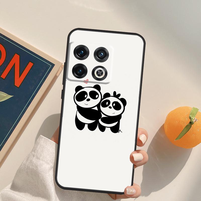 Cartoon Panda Case For OnePlus Nord 5 CE 2 3 4 Lite N20 N30 OnePlus 15 13 12 11 13T 10T 10R 12R 13R Cover