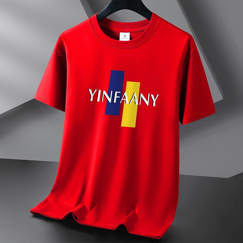 Мужская футболка из чистого хлопка, 10 цветов, S-6XL