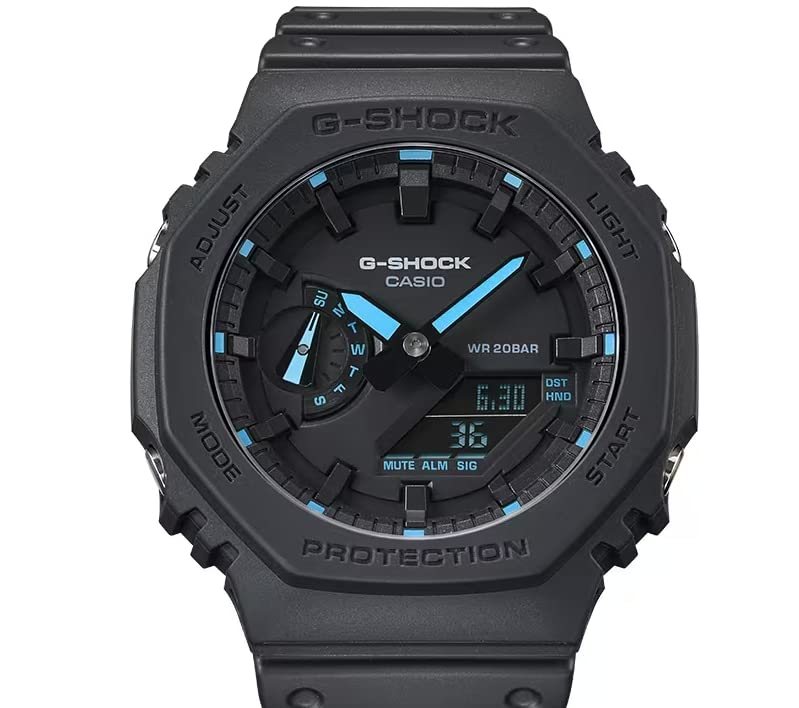Часы Neon Accent Blue G-Shock GA2100-1A2 мужские синие,