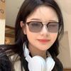 Очки для близорукости с меняющимся цветом Роскошные металлические солнцезащитные очки с двойной перемычкой Оптические очки по рецепту с минусовой диоптрией