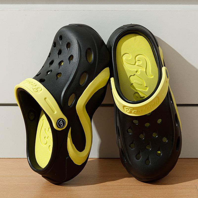 2024 Летние женские тапочки на платформе Сабо Садовая обувь Уличные пляжные сандалии Женская обувь Тапочки на танкетке Для дома и улицы Шлепанцы