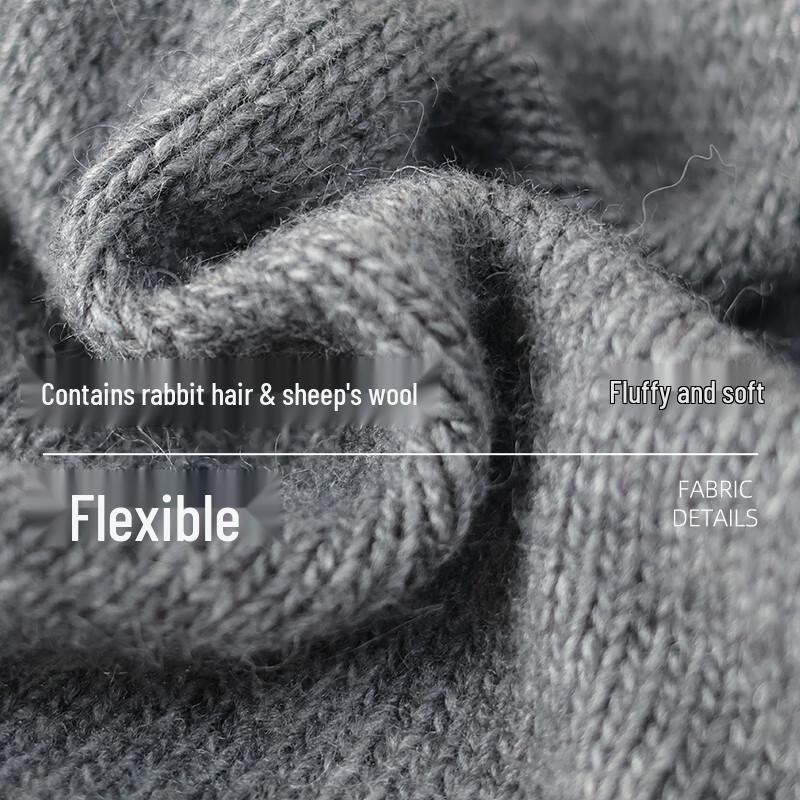 VICTORIA&VERA Women's Rabbit & Sheep Wool Blend Bowknot Knit Sweater