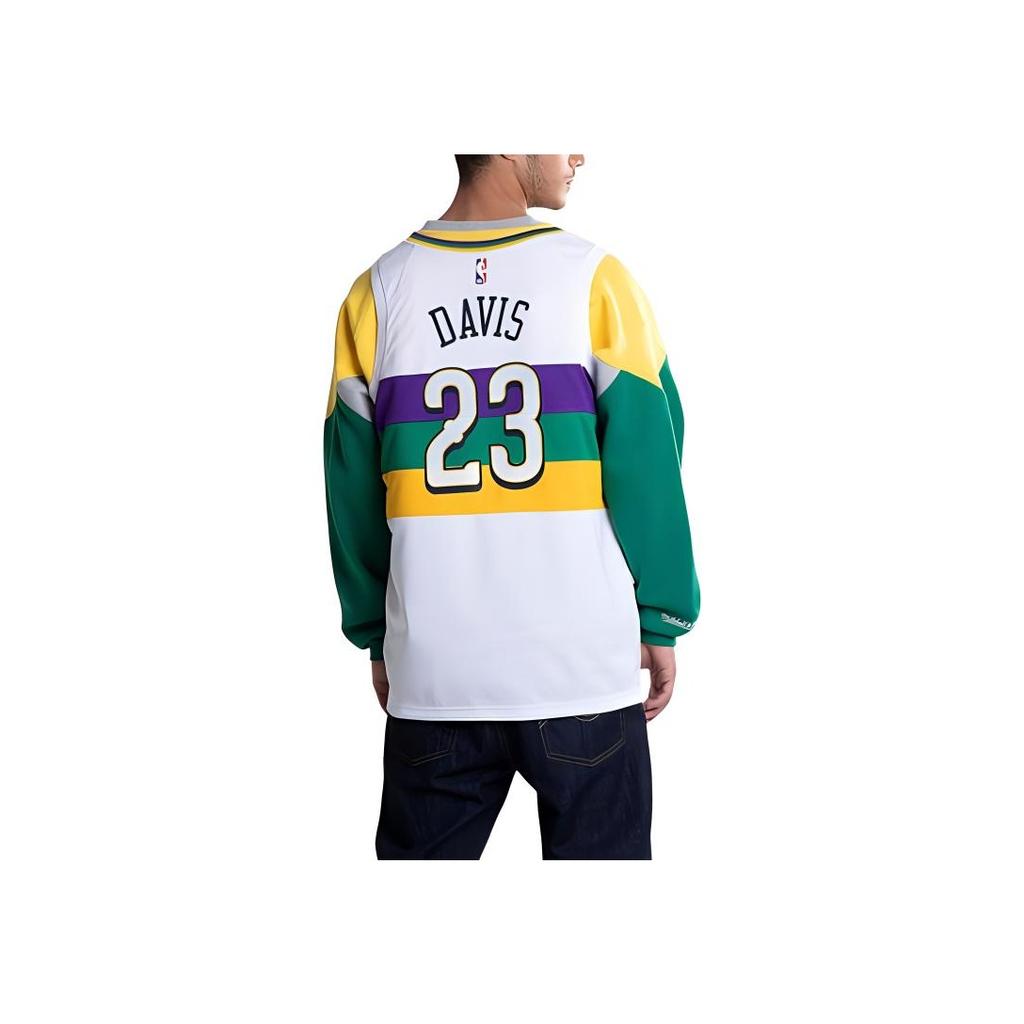 Nike Джерси NBA Pelicans City Edition, фанатская версия 18-19 — Энтони Дэвис Нет. 23 Мужской трикотаж белый AJ4628-101