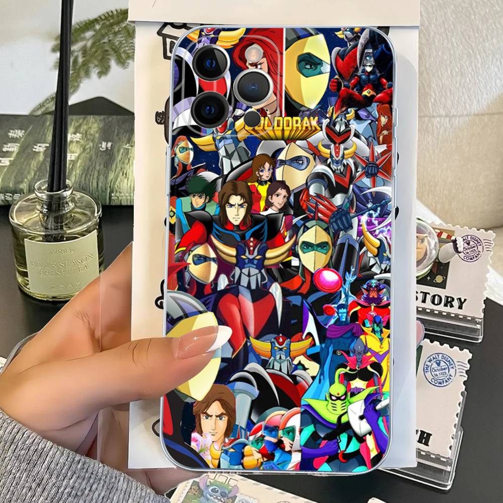 UFO R-Robot G-Goldorak For IPhone 17 16 15 14 13 12 11 Pro Max Plus Phone Case High End Silicone