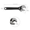 4 / 6 / 8 / 10 Inch Clear Scale Ruler Adjustable Wrench with Maximum Gripping Power, Heavy Duty Drop Forged Steel Open End Wrench