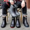 Unisex Waterproof Rain Boots - Men's Outdoor Work & Women's Fashion Overshoes for Kitchen, Car Wash, Fishing