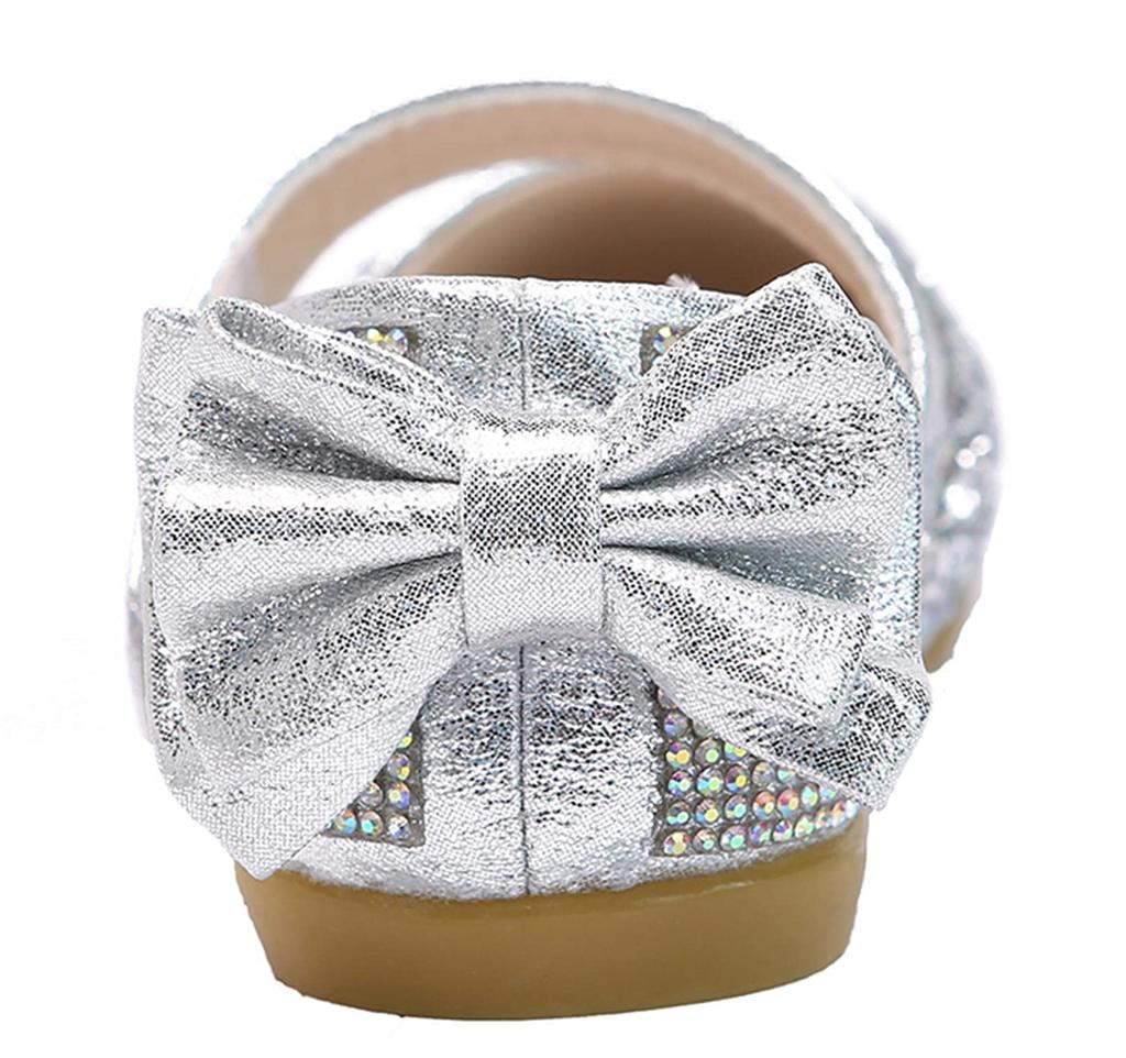 Формальная обувь для платья Блестящая лента Присутствие День рождения 19см [WUIWUIYU] Дети, Девочки, Обувь, Детская, Обувь, Украшение, Легкая, Дышащая,