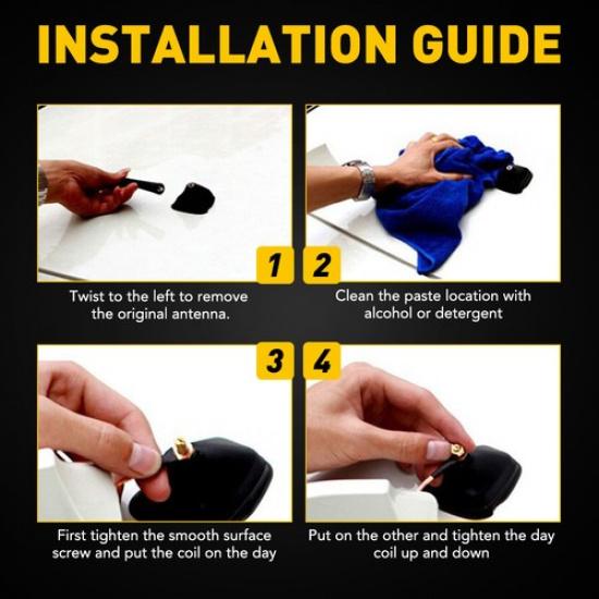 Car Trim Shark Decoration Universal Fin Signal Roof FM Aerial Radio AM Antenna