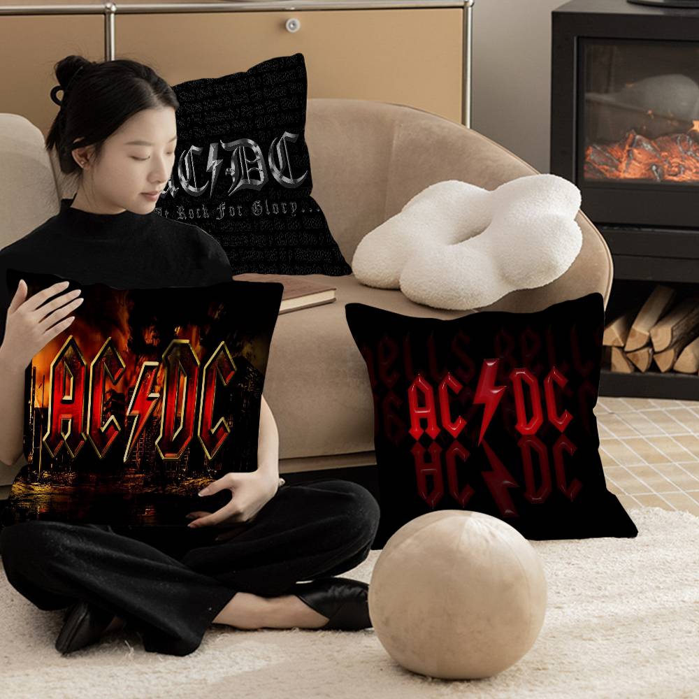 A-AC-DC Подушка-подушка с band-рисунком Чехол для подушки в машину Наволочка для дивана Автомобильный Рождественский подарок 40x40см 45x45см