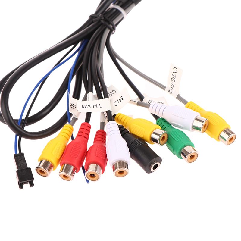 Автомобильный стерео радио кабель 20-контактный разъем RCA выход Aux жгут проводов разъем с вентилятором для Zhangxun Android Navigation