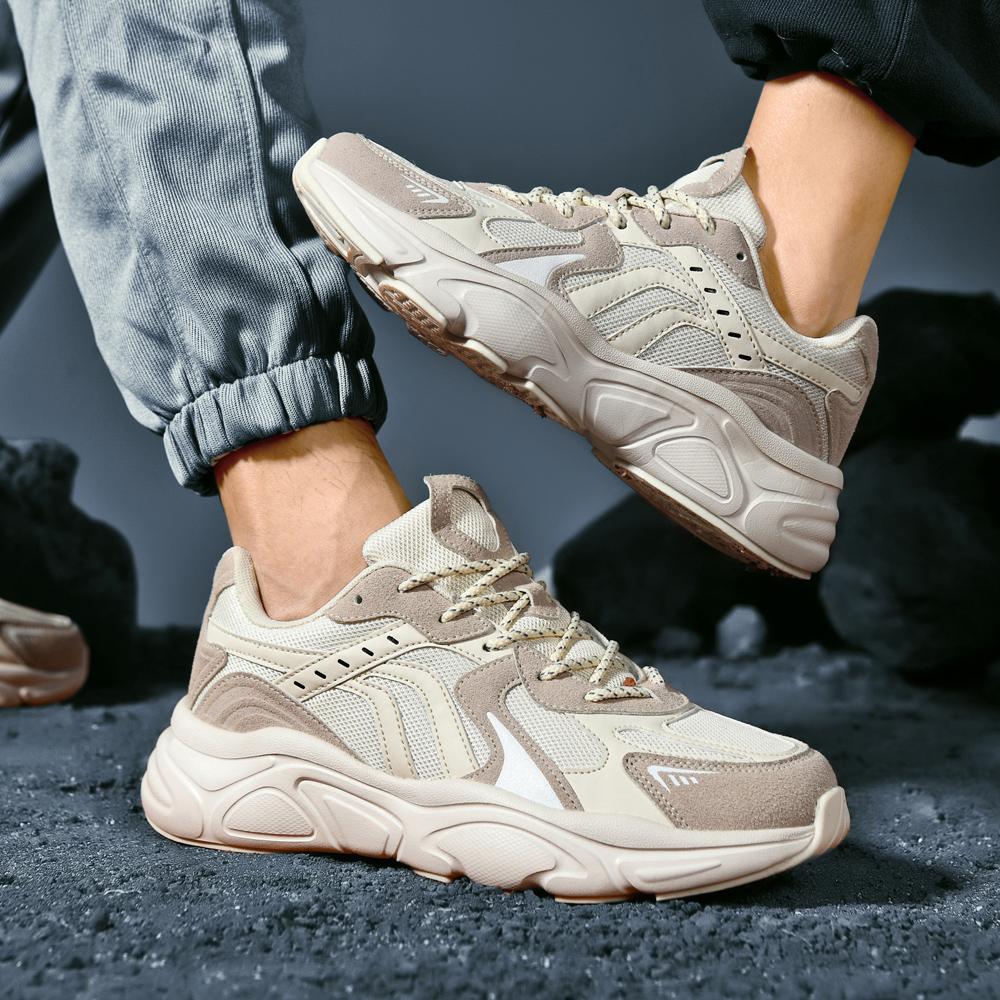 New Couple Dad Shoes, Plus‑Size Lightweight Breathable Sports Casual Sneakers, Non‑Slip Wear‑Resistant Versatile Running Shoes
