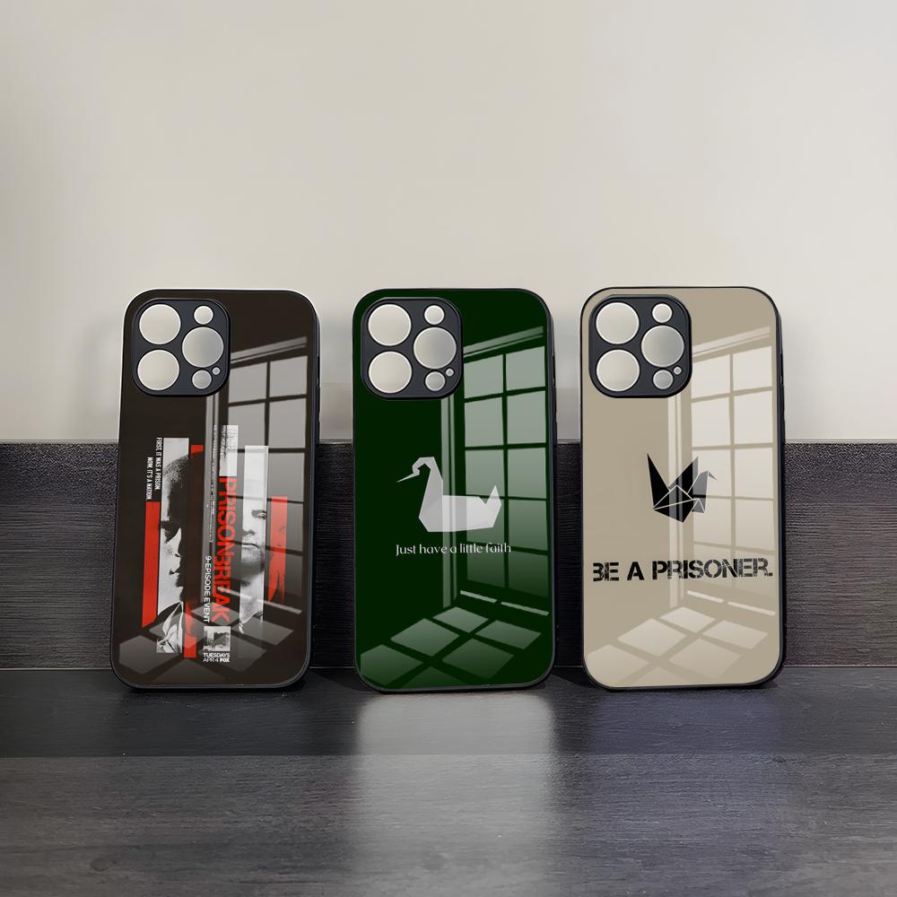 Чехол для телефона из сериала Побег из тюрьмы Для 17 Pro Max IPhone 16 Pro 14 12 11 13 Mini X XR XS 15 Plus SE Стеклянная крышка