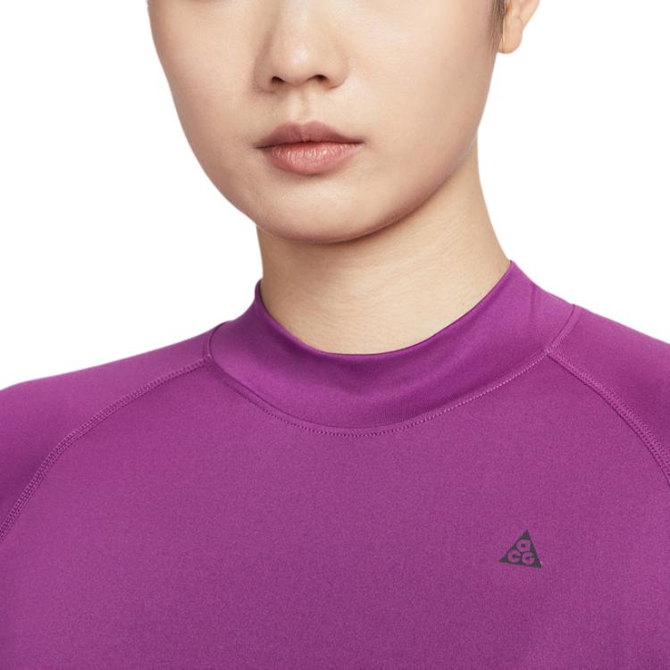 Nike Серия ACG AS W Wildsee Bslvr LS Топ с круглым вырезом Свитшот с вставками Футболка с длинным рукавом реглан Женские топы IO0231-505