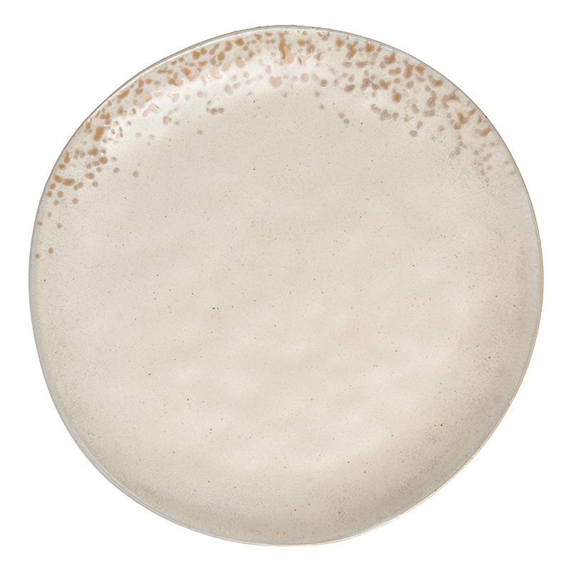 Керамическая тарелка с ретро-текстурой, Тарелка для стейка западной кухни, Японская бытовая круглая тарелка, Посуда, Тарелка для овощей, Тарелка для пасты