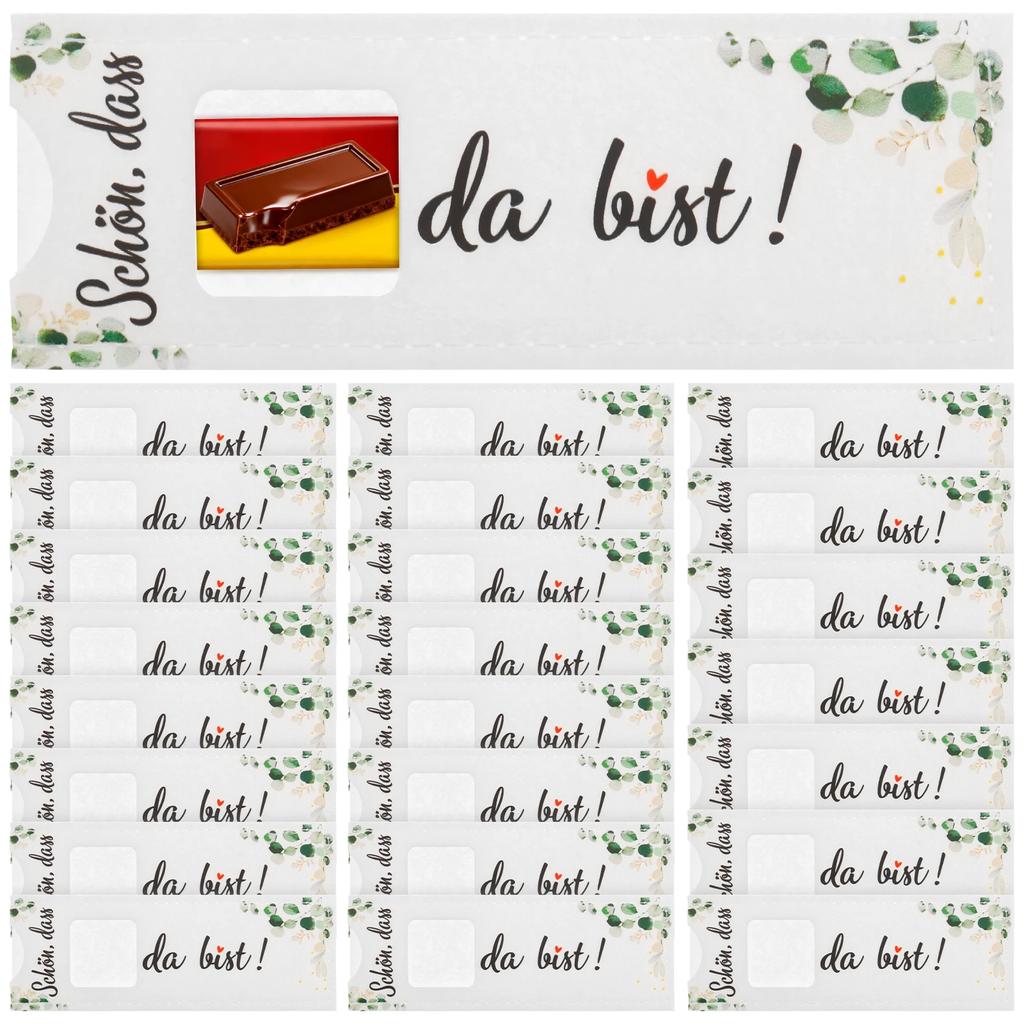 24 шт. войлочные подарочные пакеты "Рад, что ты здесь" Упаковка для шоколада Подарочный пакет для конфет Детская вечеринка по случаю дня рождения Юбилей Декор