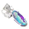 Mystic Topaz Gemstone 925 Sterling Silver Gift Jewelry Pendant 1.89"