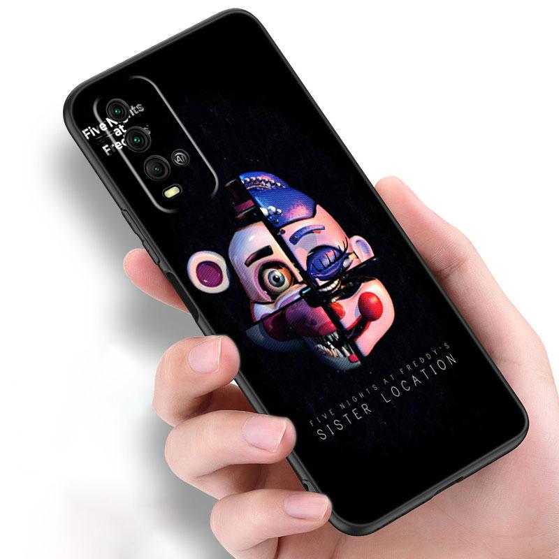 Чехол Fnaf Animatronics для телефона Xiaomi Redmi Note 10 9 Pro Max 10S 10T 9A 9C 9S 9T 8A 8T 8 7 Pro, мягкий черный чехол из ТПУ