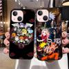 B-10 Ainime Naruto черный чехол для Samsung S24 S23 S22 S21 S20 FE S10 Lite Ultra S7 S8 S9 Plus A05S A11 A12 A13 A15 A22 A24 A25 A32 A52 A71 5G