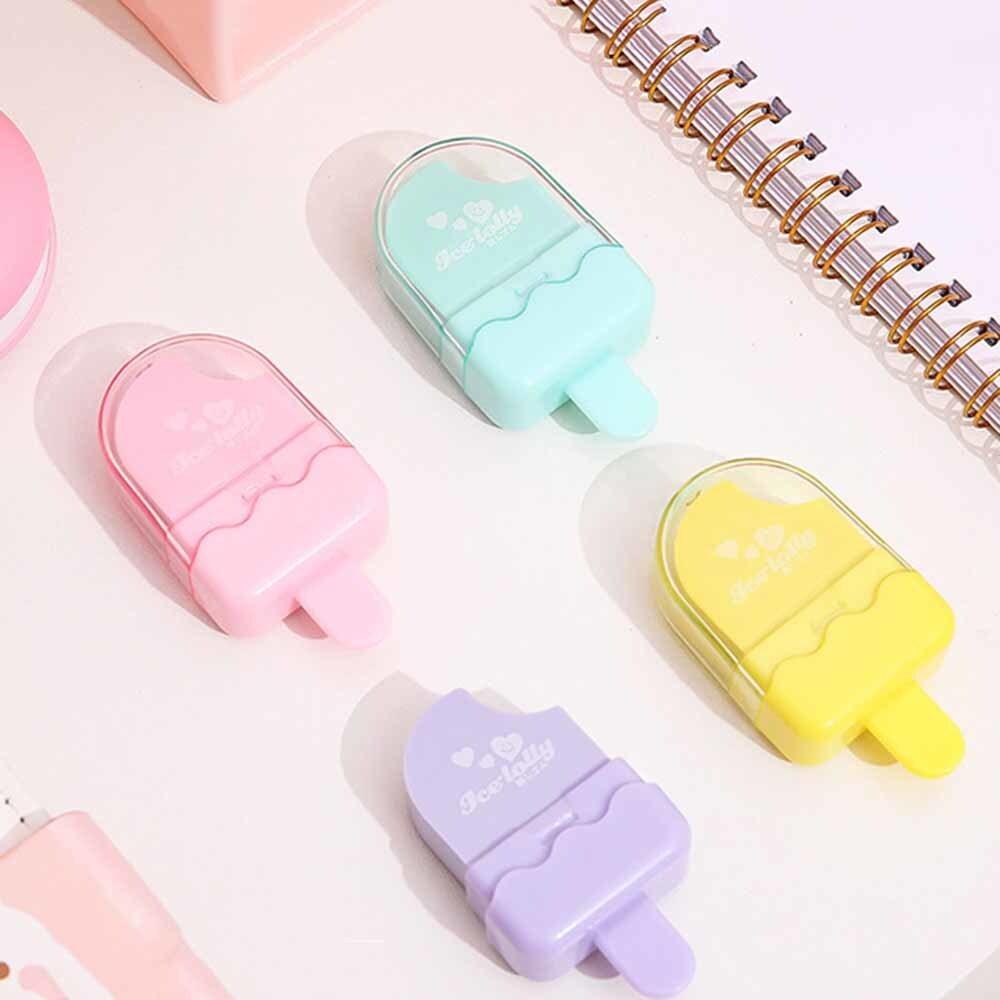 1 шт. мультяшный милый кавайный резиновый ластик с изображением мороженого для детей, новинка, канцелярские принадлежности для офиса и школы