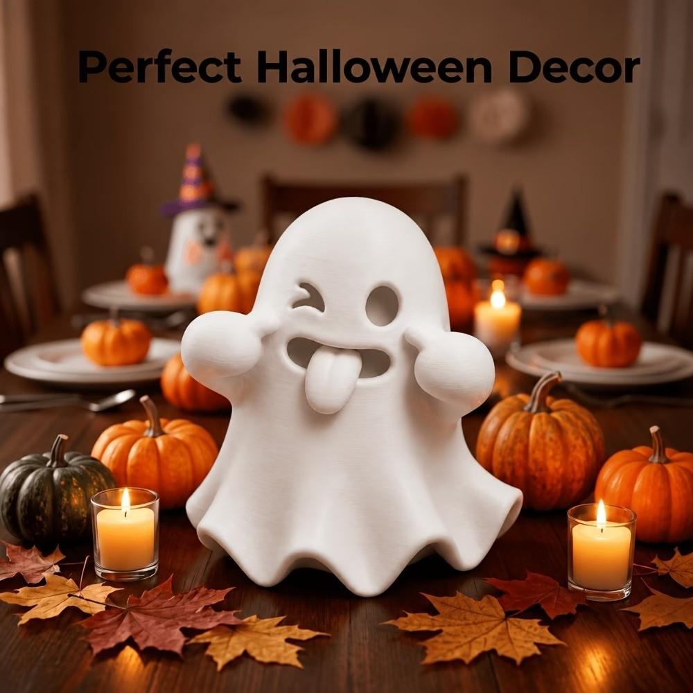 Mischievous Cute Ghost Statues Playful Mini Ghost Ornaments Gift for Friend