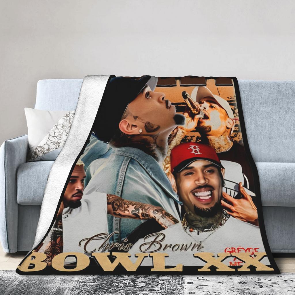 Плед Chris Brown Breezy Bowl XX Tour для дивана Мягкий Уютный Плюшевый Плед Разные Размеры Покрывало для Всех Сезонов