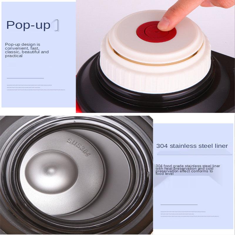 1600-3000 мл большой термос термосы из нержавеющей стали с гидроизоляцией термокружка для воды с ремешком 48 часов изоляции