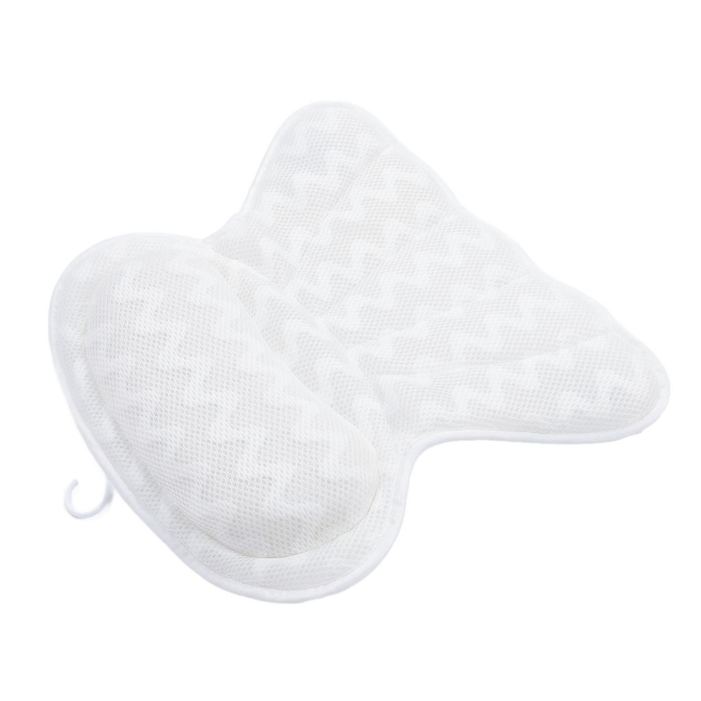 Подушка для ванны с 6 присосками, эргономичная, нескользящая, подголовник для ванны, поддержка шеи и спины