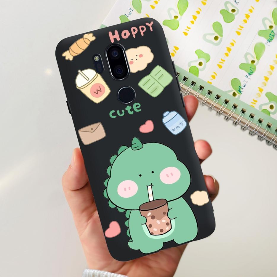 For LG G7 thinQ Case G710EM LM-G710 G710 Luxury Painted Cover Soft Silicone Phone Cases For LG G7 ThinQ Back Covers 6.1'' Bumper