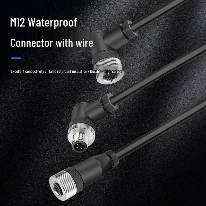 BOSENDE M12 Waterproof Solderless Aviation Sensor Connector