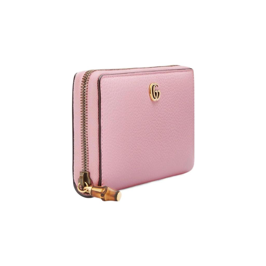 GUCCI Bamboo Leather Wallet Women's Pink (Unisex) Wallets 739499 AABXM 5823