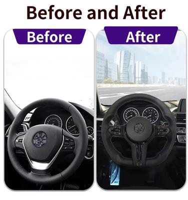 Спортивный руль из черной хромированной кожи для BMW F30 F36 F20 F23 F22 M3 F80 X1 F48 F10 F07 F01 M5 E84 E87 E90 E70 Автомобильный аксессуар BMW Легко установить
