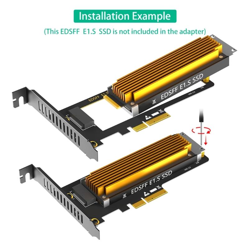 Seamlessly EDSFF Solid Disk to PCIe4.0 4X Converter for Optimized PC Performances