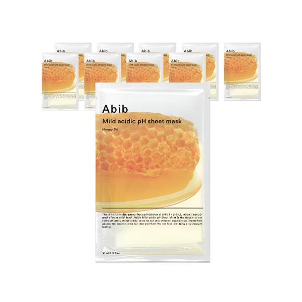 ABIB Мягкая кислотная тканевая маска Honey Fit Питательная увлажняющая маска для сияния 10 шт.