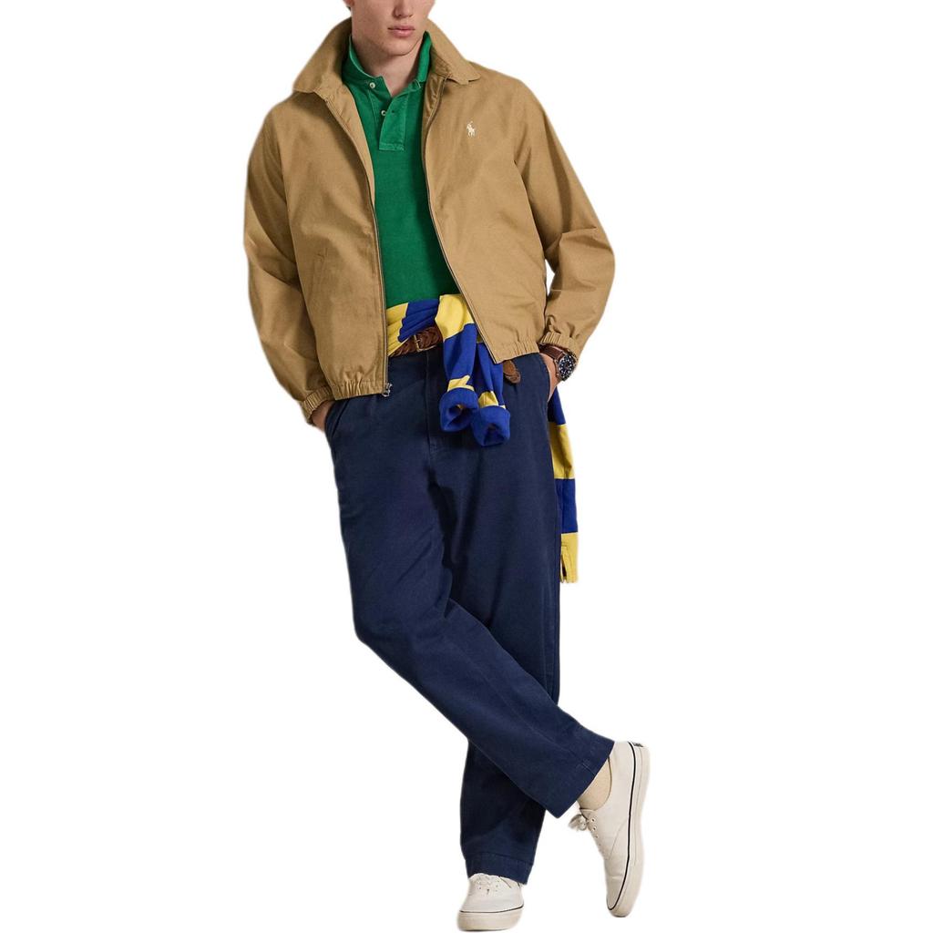Куртка Polo Ralph Lauren из хлопка с прямым воротником, планкой на пуговицах и эластичными манжетами, с длинным рукавом, мужская, 710A12636-003