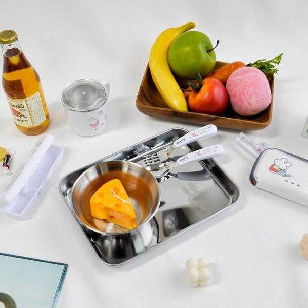 Детская чашка Miffy с нескользящей крышкой из нержавеющей стали, разные цвета, 2 шт.