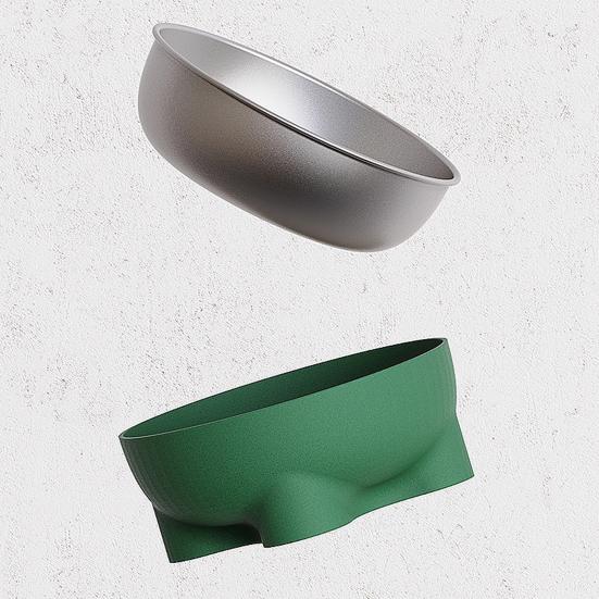 Миска для питомца Нескользящая Съемная Двойная миска Собаки Кошки Легко использовать Нет