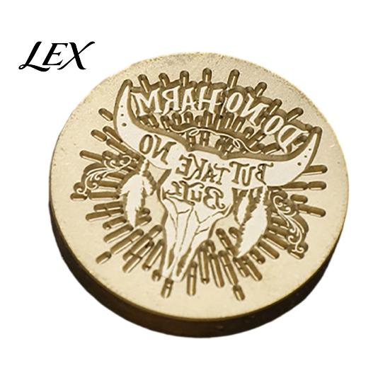 Wax Seal Stamp Head Gothic Head, Retro Skull And Bat Pattern Handmade Gift Decoration Sealing Stamp, Punk Style Brass for Letter