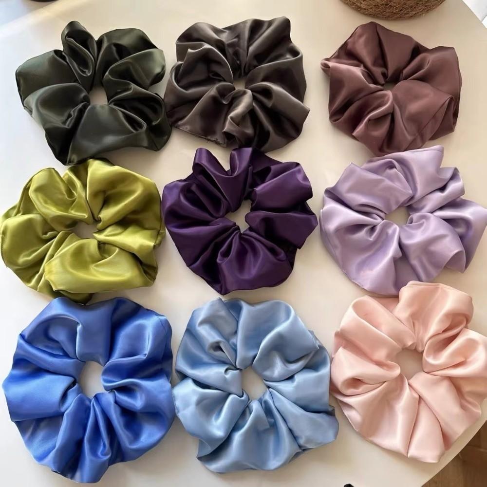 Oversized Lazy Hair Bands Silk Scrunchies Ponytail Holder Headwear Hair Accessories