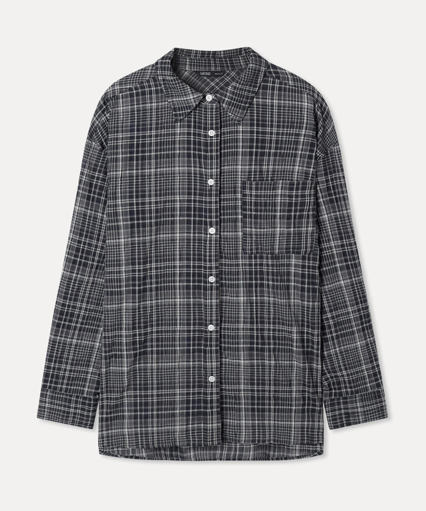 MIXXO Oversized Check Shirt Re Ywg311C_Miwywg40Qc