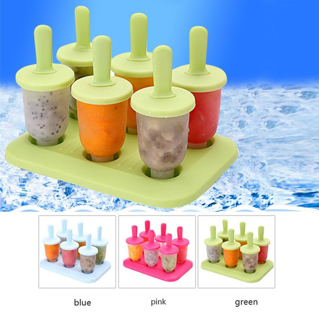 6PC/1 Set Circular With Lid Ice Tray DIY Ice