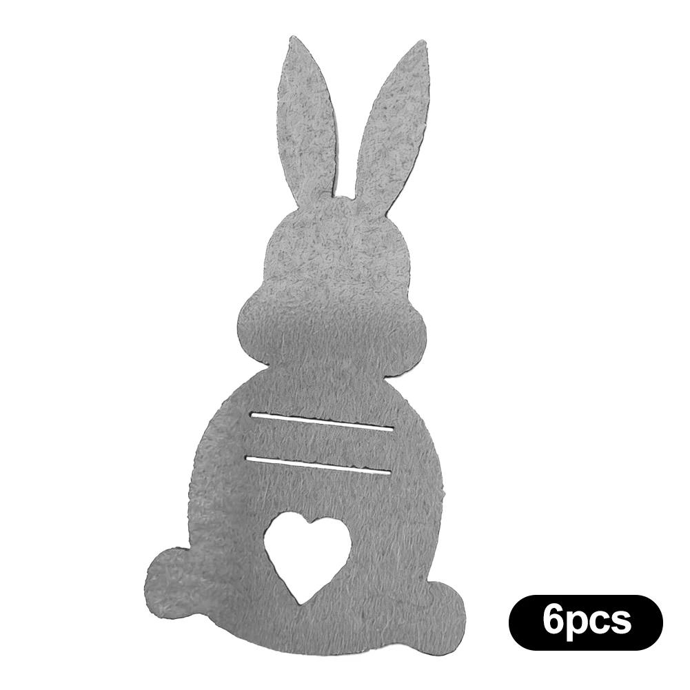 6 шт. DIY Пасхальный Кролик Держатель для денег Уникальный Хлопчатобумажный Кролик Держатель для денег Украшения Пасхальные Держатели для денег Карточки
