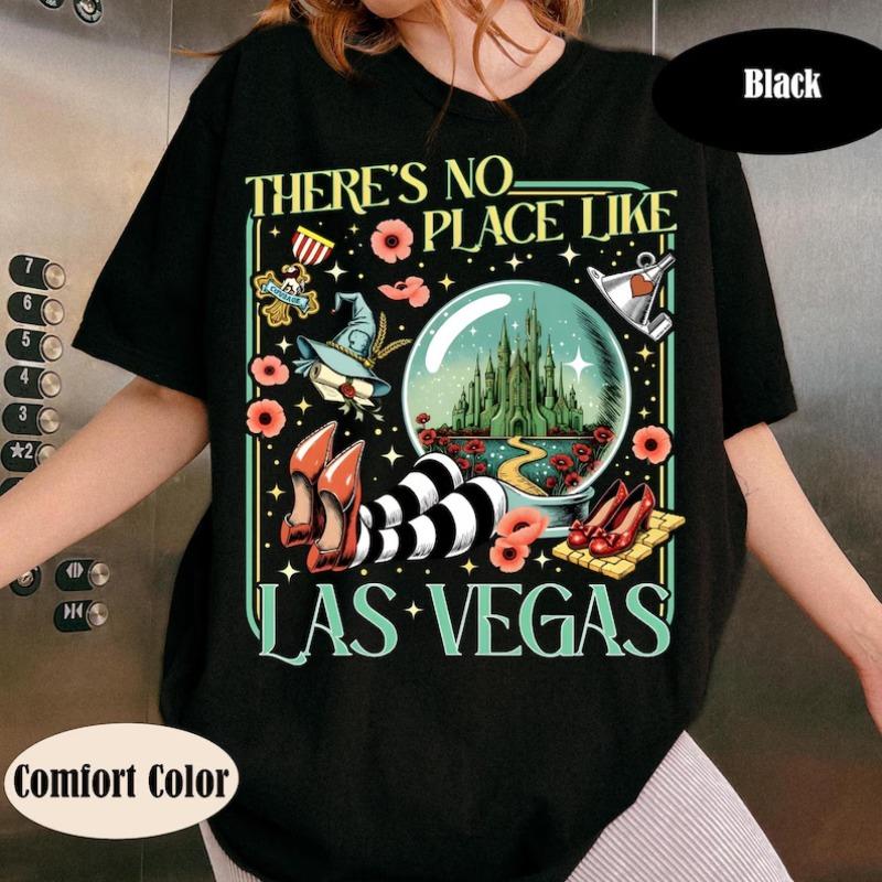The Wonderful Wizard Shirt No Place Like Las Vegas Graphic Tee Yellow Brick Road Inspired Shirt Off to See Wizard Fan Gift